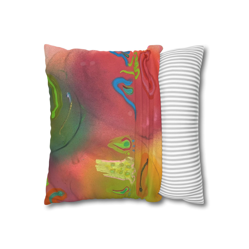 Faux Suede Square Pillowcase