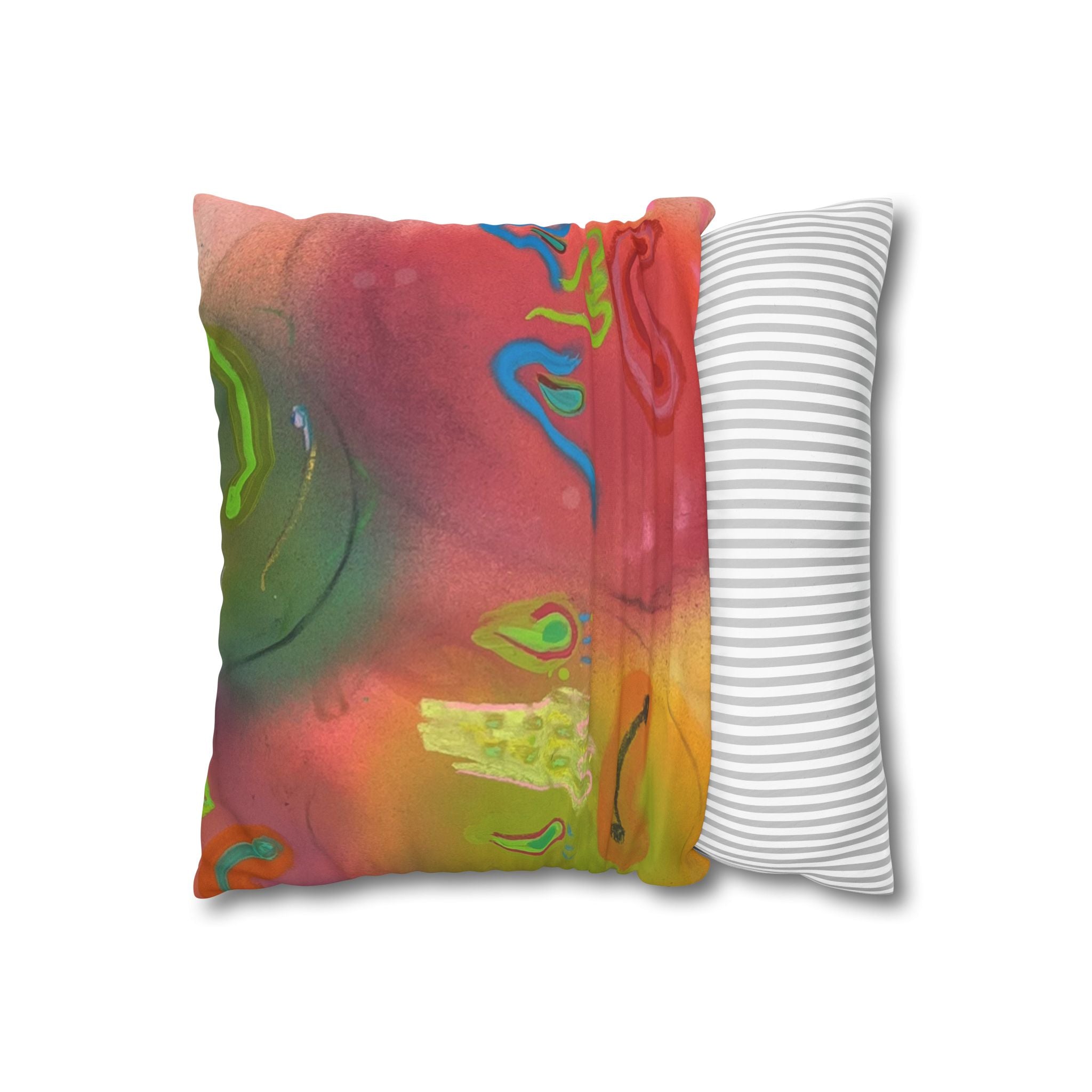 Faux Suede Square Pillowcase