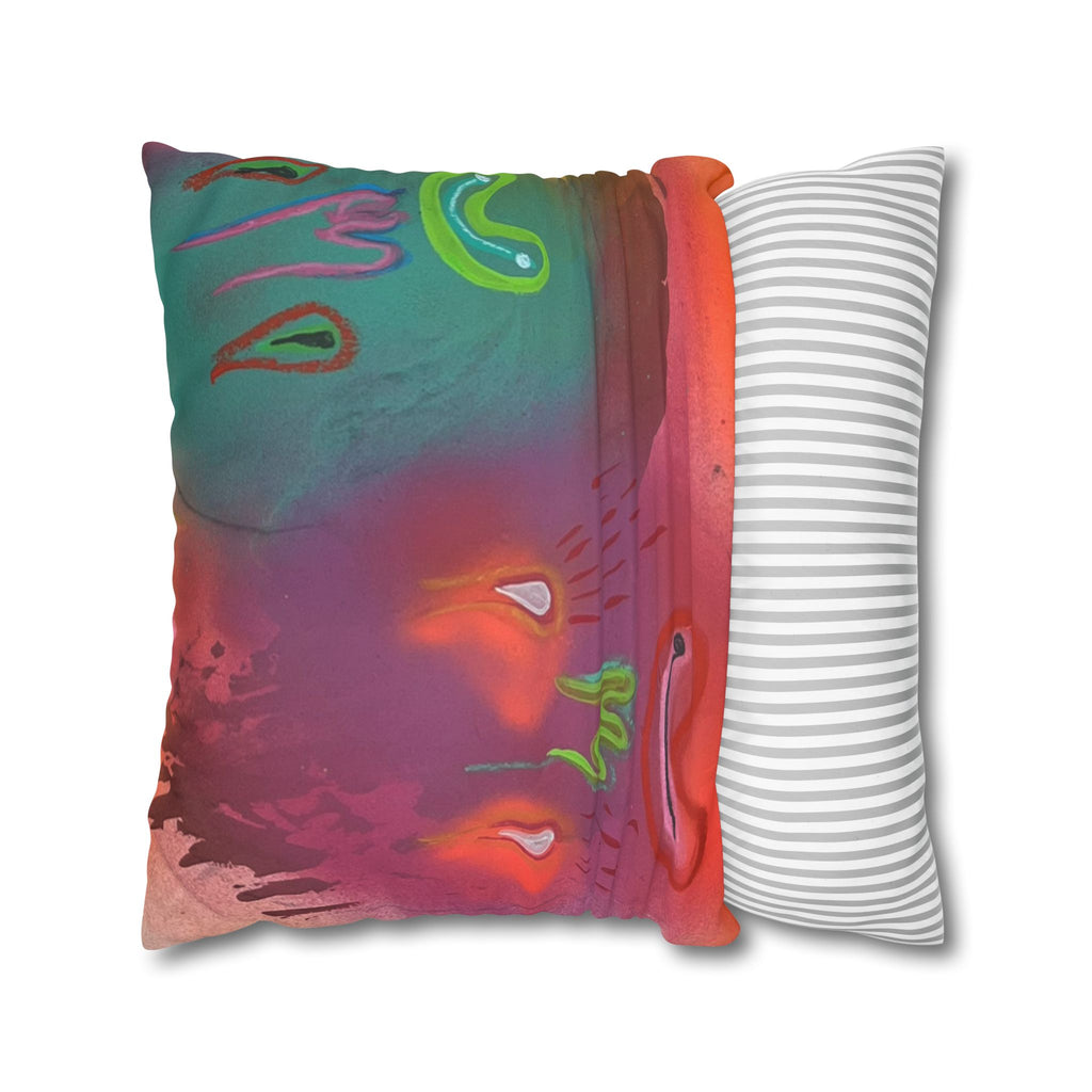 Faux Suede Square Pillowcase