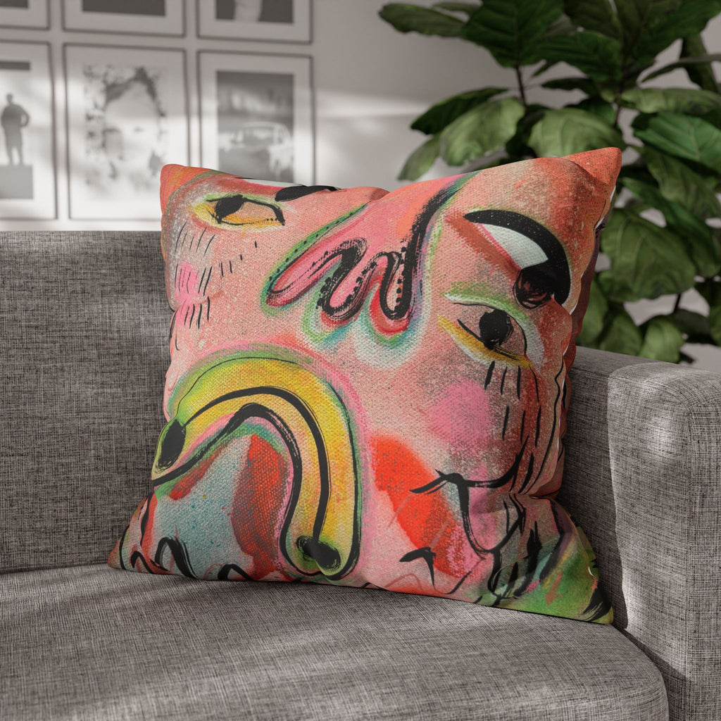 Square Poly Canvas Pillowcase