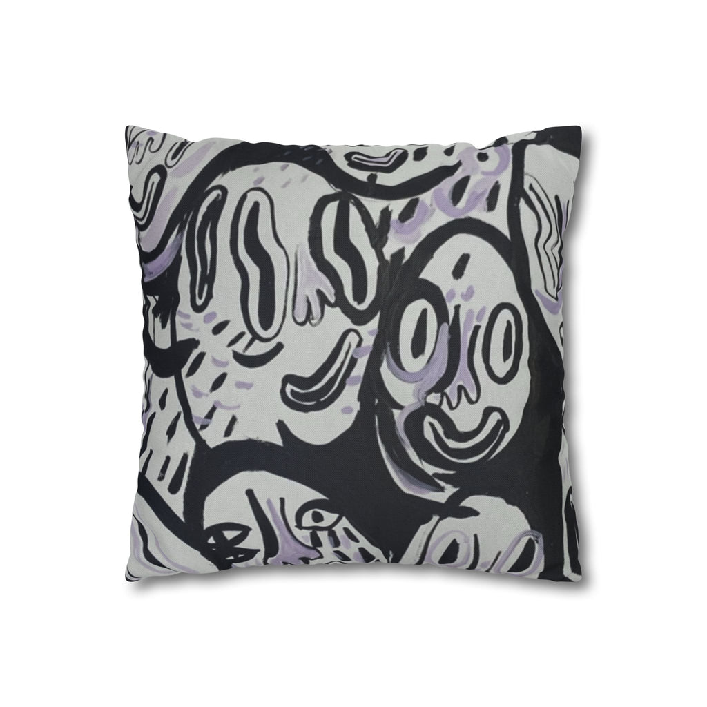 Spun Polyester Square Pillowcase