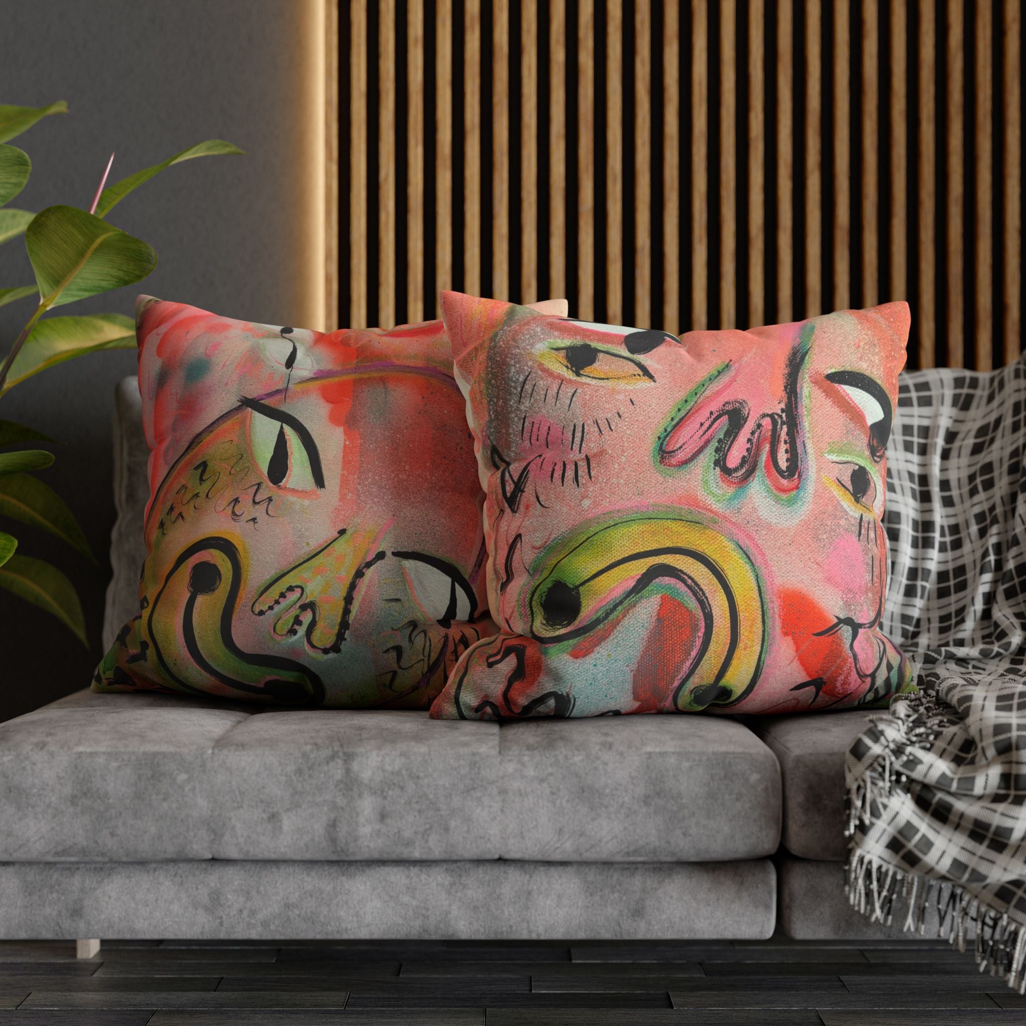 Square Poly Canvas Pillowcase