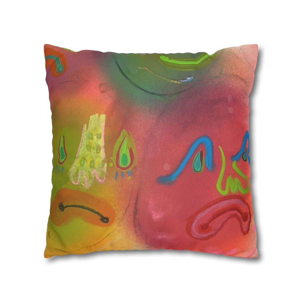 Faux Suede Square Pillowcase