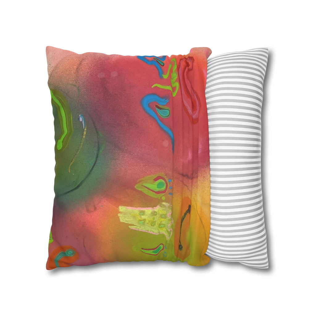 Faux Suede Square Pillowcase