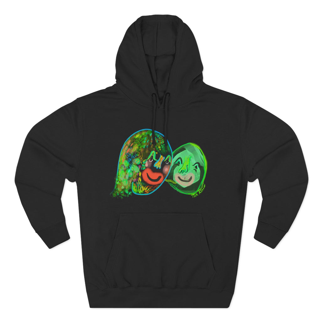 Three-Panel Fleece Hoodie