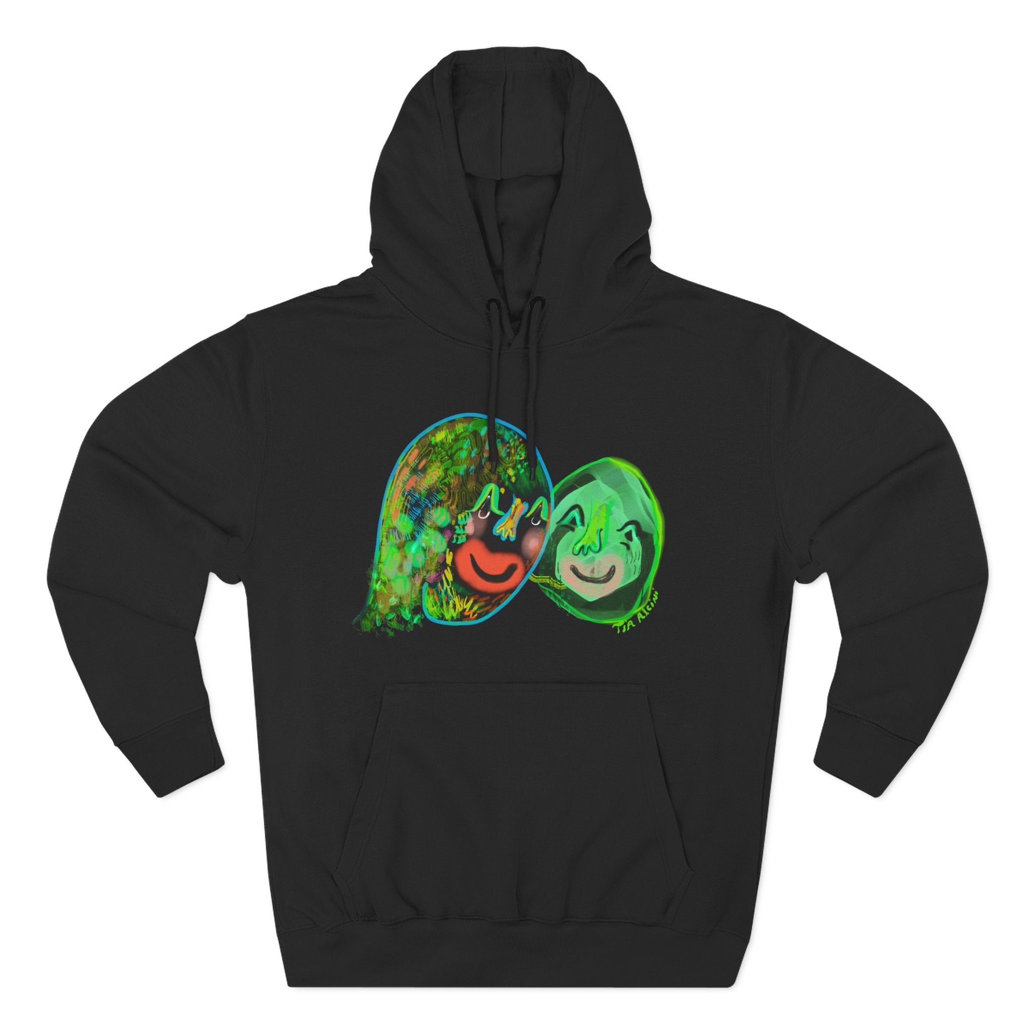 Three-Panel Fleece Hoodie