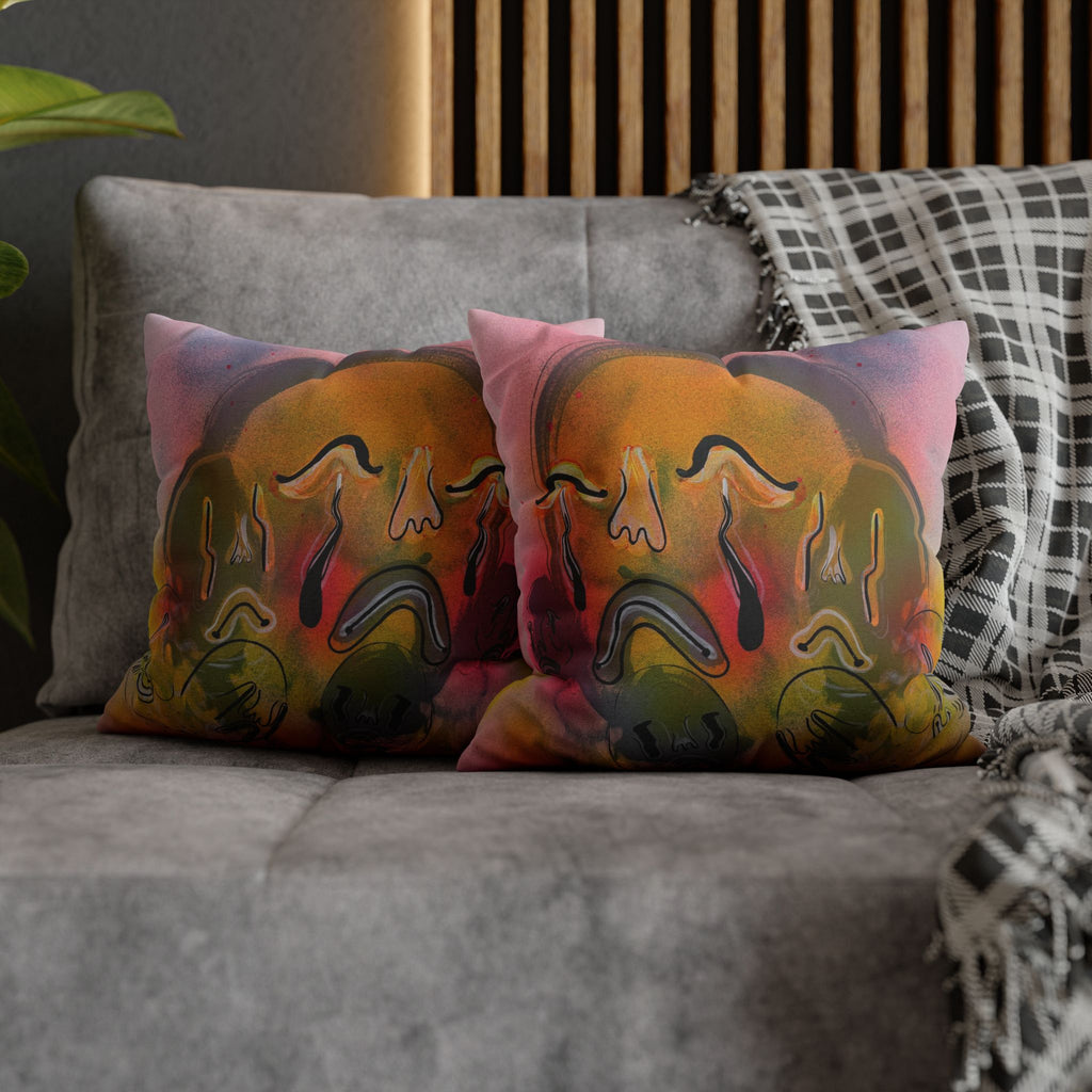 Spun Polyester Square Pillowcase
