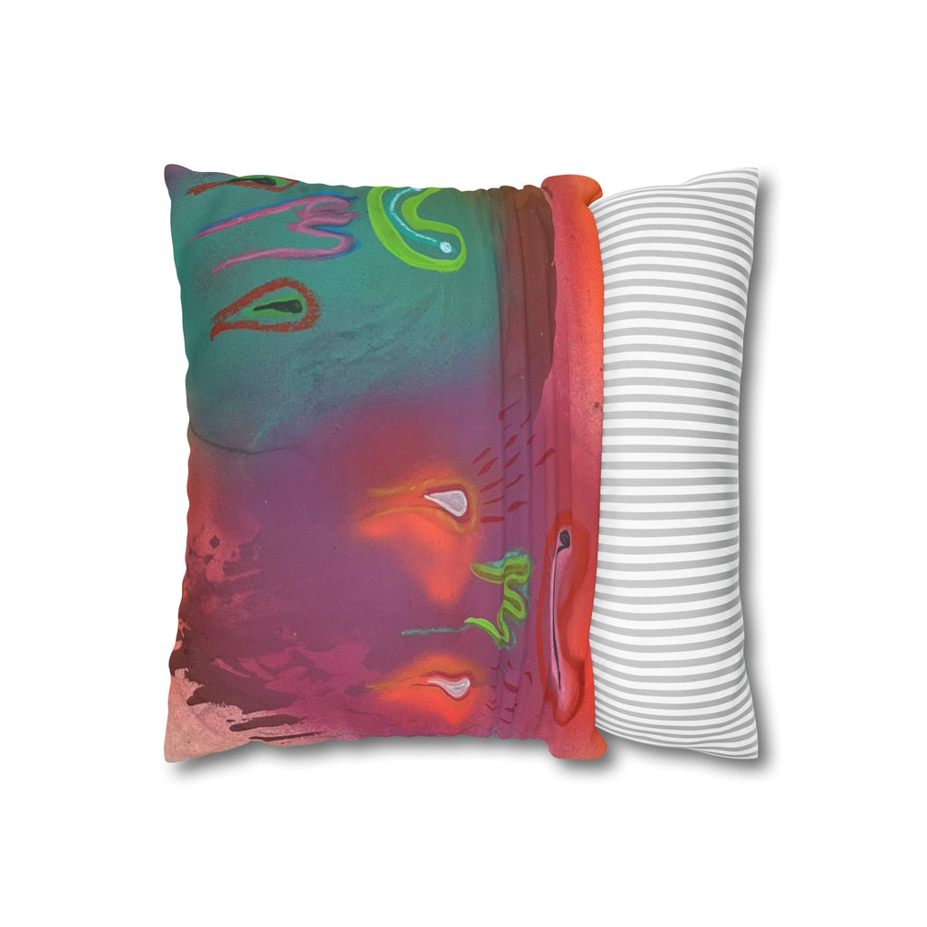 Faux Suede Square Pillowcase
