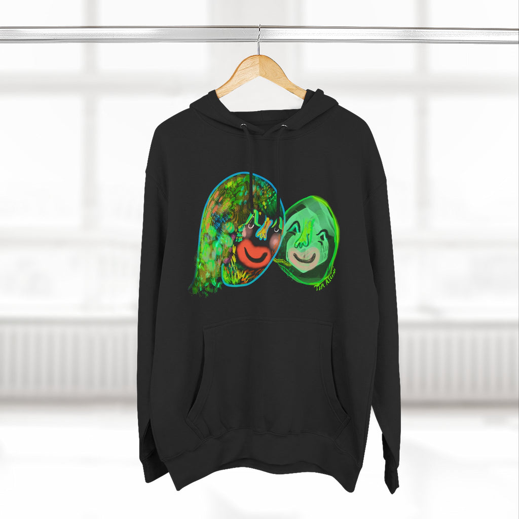 Three-Panel Fleece Hoodie