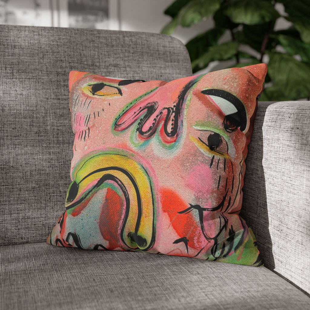 Square Poly Canvas Pillowcase