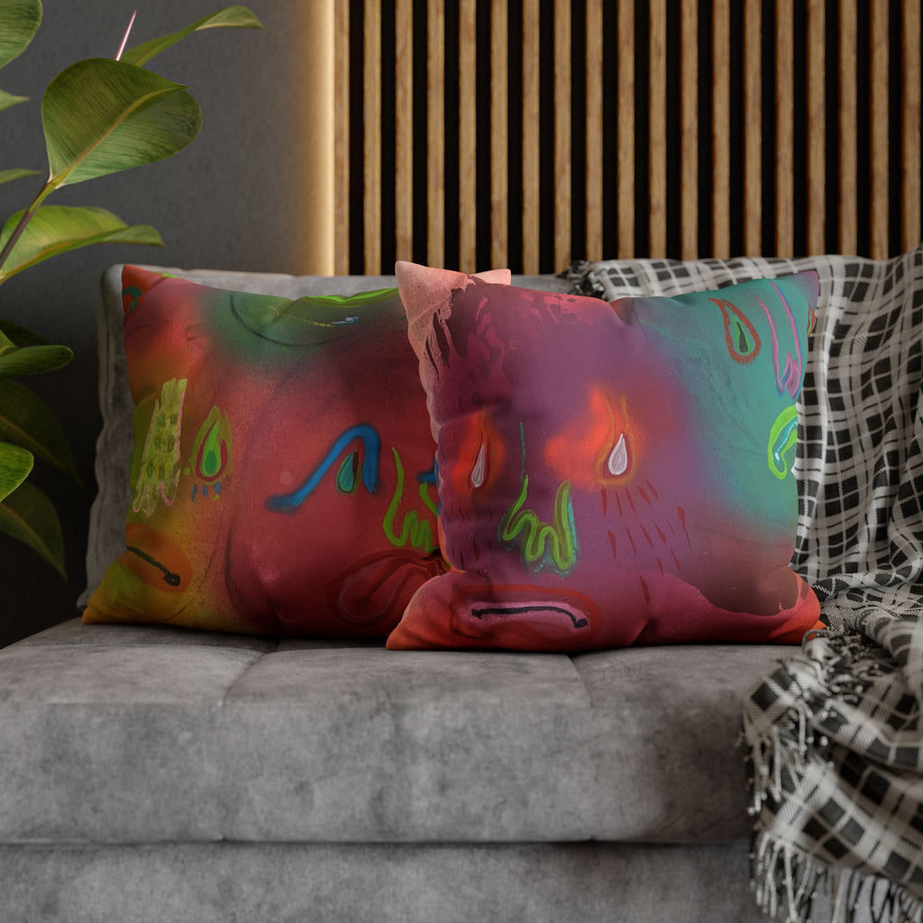 Faux Suede Square Pillowcase