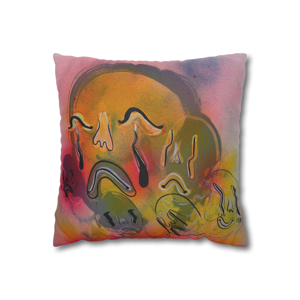 Spun Polyester Square Pillowcase