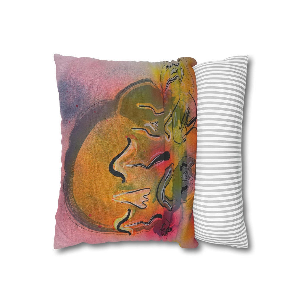 Spun Polyester Square Pillowcase