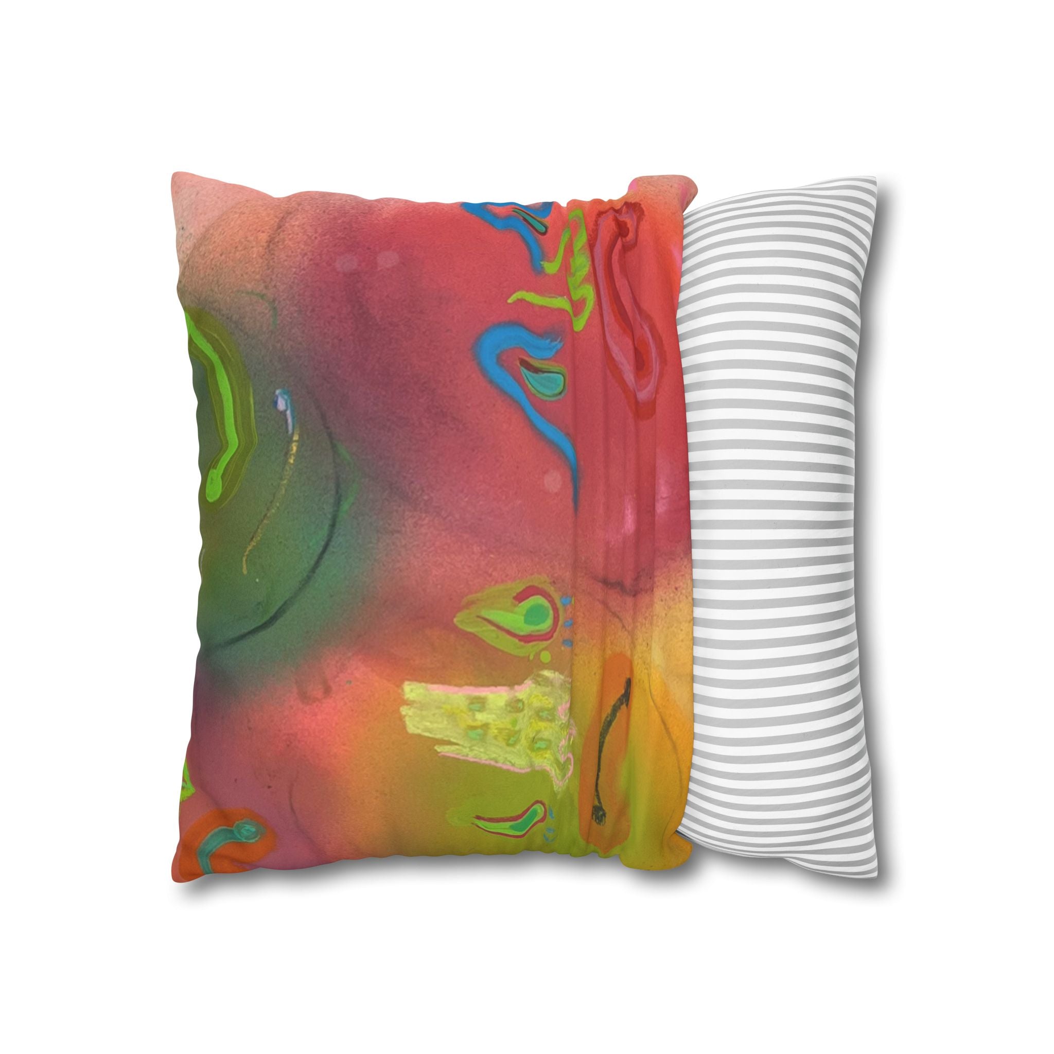 Faux Suede Square Pillowcase