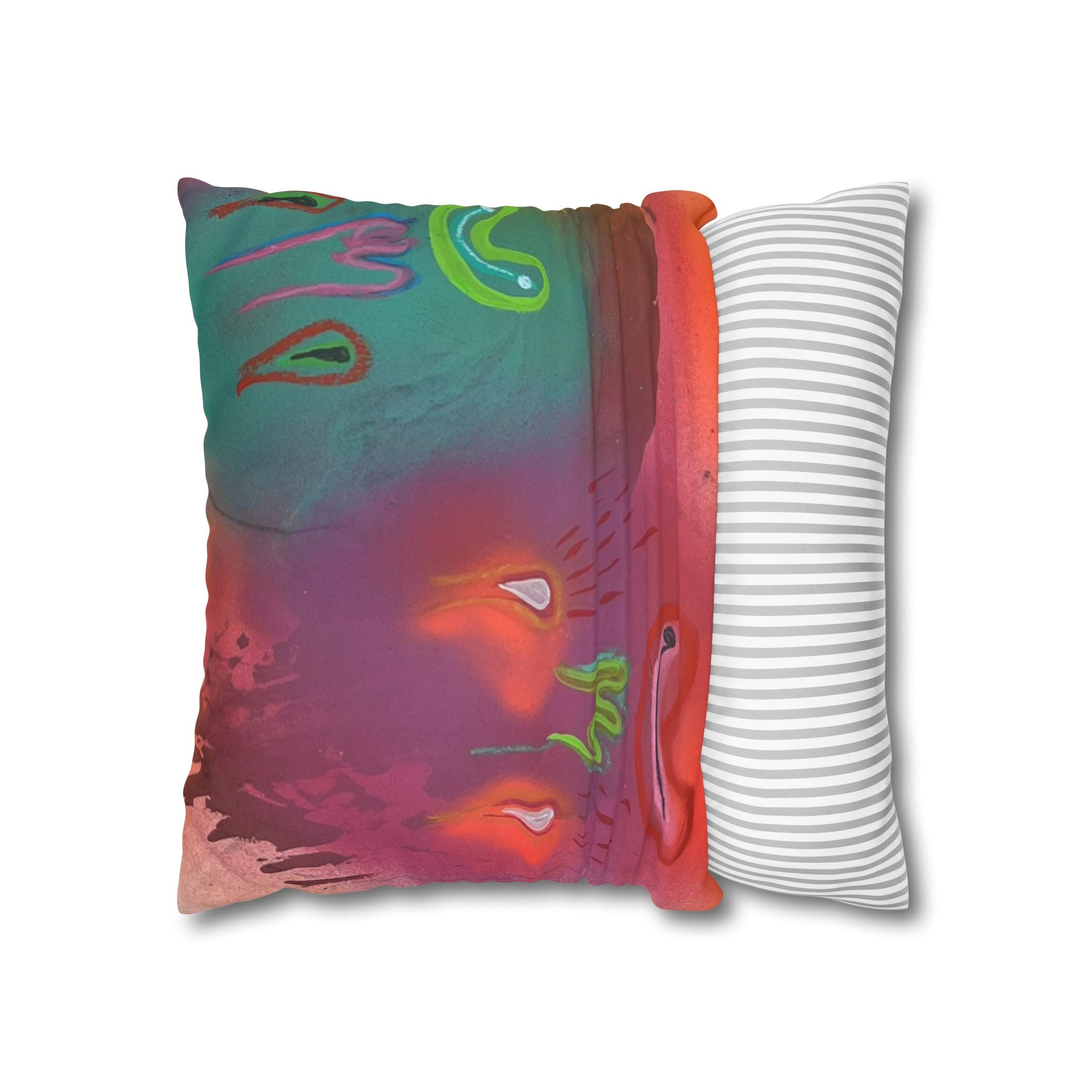 Faux Suede Square Pillowcase