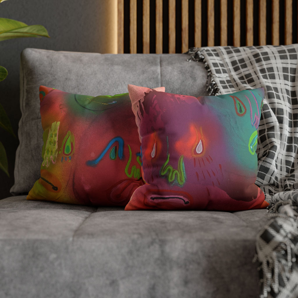 Faux Suede Square Pillowcase