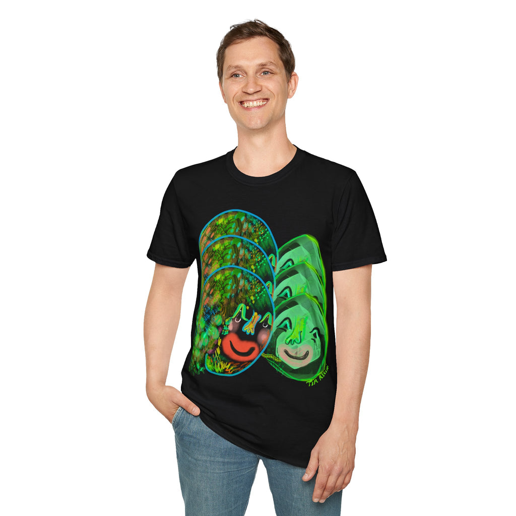 Tripple threat on tha front ///Unisex Softstyle T-Shirt