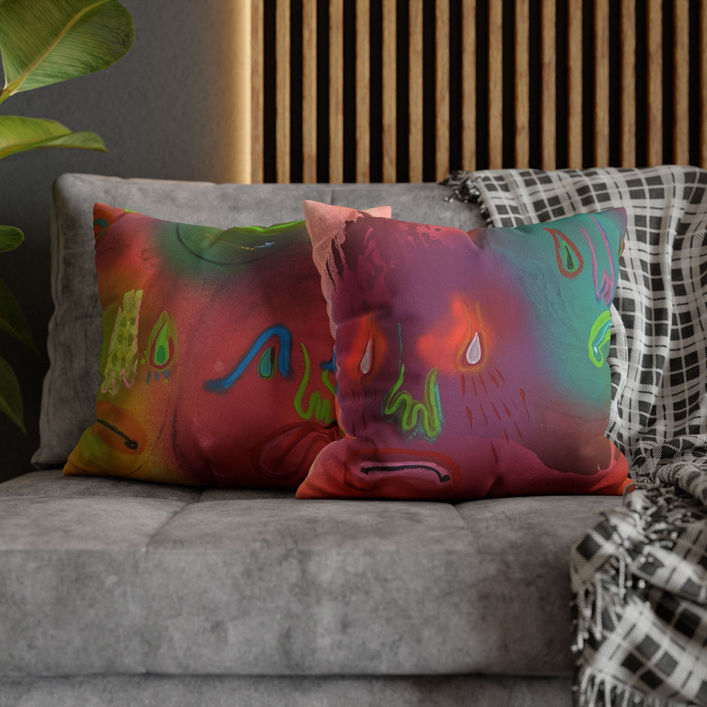 Faux Suede Square Pillowcase