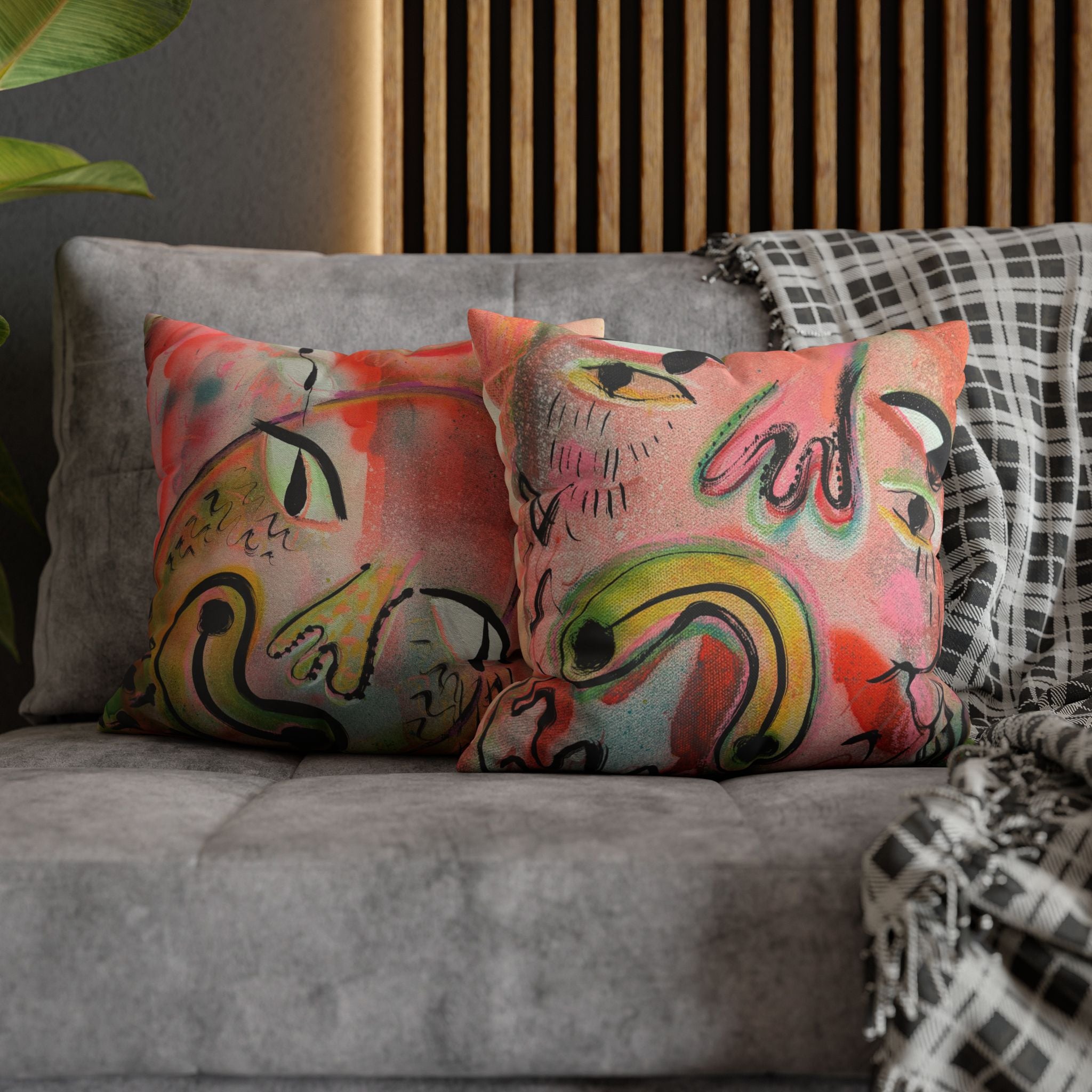 Square Poly Canvas Pillowcase