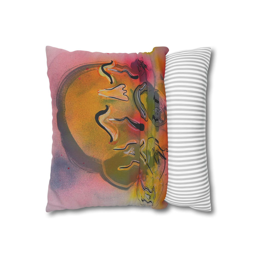 Spun Polyester Square Pillowcase