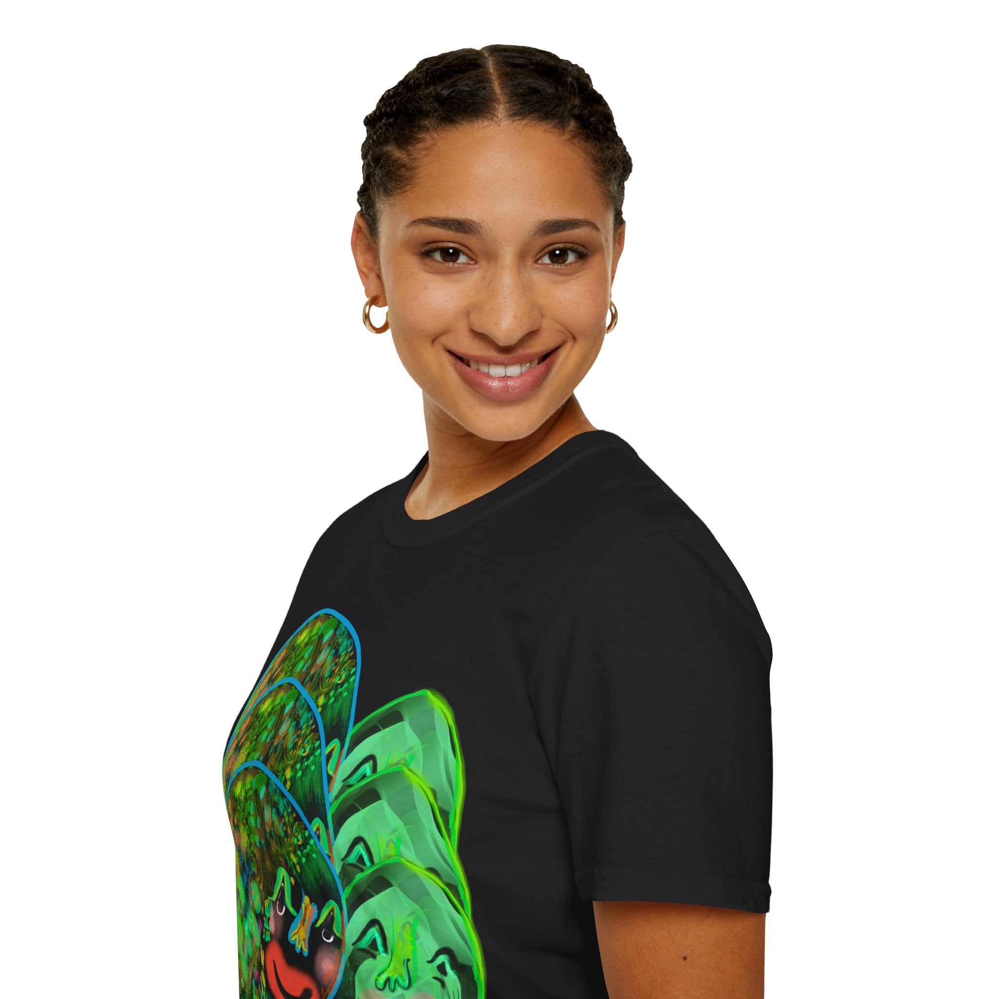 Tripple threat on tha front ///Unisex Softstyle T-Shirt